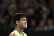 Carlos Alcaraz at the 2024 Australian Open